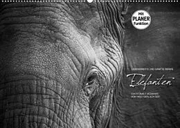 Kalender Emotionale Momente: Elefanten in black and white (Wandkalender 2022 DIN A2 quer) von Ingo Gerlach GDT