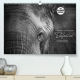 Kalender Emotionale Momente: Elefanten in black and white (Premium, hochwertiger DIN A2 Wandkalender 2022, Kunstdruck in Hochglanz) von Ingo Gerlach GDT