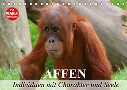 Kalender Affen - Individuen mit Charakter und Seele (Tischkalender 2022 DIN A5 quer) von Elisabeth Stanzer