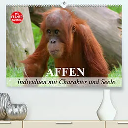 Kalender Affen - Individuen mit Charakter und Seele (Premium, hochwertiger DIN A2 Wandkalender 2022, Kunstdruck in Hochglanz) von Elisabeth Stanzer