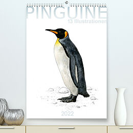 Kalender Pinguine - 13 Illustrationen (Premium, hochwertiger DIN A2 Wandkalender 2022, Kunstdruck in Hochglanz) von Frithjof Spangenberg