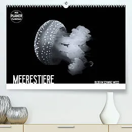 Kalender Meerestiere Bilder in Schwarz Weiss (Premium, hochwertiger DIN A2 Wandkalender 2022, Kunstdruck in Hochglanz) von Dirk Meutzner
