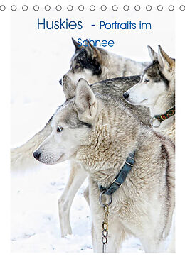 Kalender Huskies - Portraits im Schnee (Tischkalender 2022 DIN A5 hoch) von Liselotte Brunner Klaus