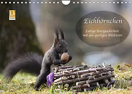 Kalender Eichhörnchen - Lustige Kurzgeschichten mit den quirligen Wildtieren (Wandkalender 2022 DIN A4 quer) von Birgit Cerny
