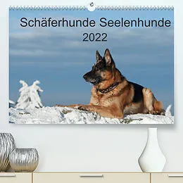 Kalender Schäferhunde SeelenhundeCH-Version (Premium, hochwertiger DIN A2 Wandkalender 2022, Kunstdruck in Hochglanz) von Petra Schiller