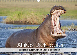 Kalender Afrikas Dickhäuter. Hippos, Nashörner und Elefanten (Wandkalender 2022 DIN A3 quer) von Elisabeth Stanzer