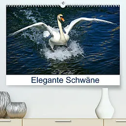 Kalender Elegante Schwäne (Premium, hochwertiger DIN A2 Wandkalender 2022, Kunstdruck in Hochglanz) von Kattobello
