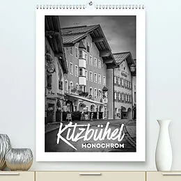 Kalender Kitzbühel Monochrom (Premium, hochwertiger DIN A2 Wandkalender 2022, Kunstdruck in Hochglanz) von Melanie Viola