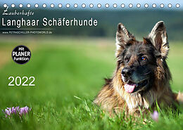 Kalender Zauberhafte Langhaar Schäferhunde (Tischkalender 2022 DIN A5 quer) von Petra Schiller