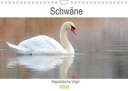 Kalender Schwäne Majestätische Vögel (Wandkalender 2022 DIN A4 quer) von J.R. Bogner