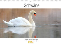Kalender Schwäne Majestätische Vögel (Wandkalender 2022 DIN A3 quer) von J.R. Bogner