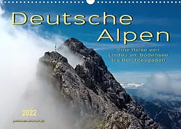 Kalender Deutsche Alpen, eine Reise von Lindau am Bodensee bis Berchtesgaden (Wandkalender 2022 DIN A3 quer) von Peter Roder