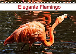 Kalender Elegante Flamingo (Tischkalender 2022 DIN A5 quer) von Kattobello