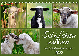 Kalender Schäfchen zählen - Mit Schafen durchs Jahr (Tischkalender 2022 DIN A5 quer) von Sabine Löwer