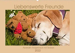 Kalender Liebenswerte Freunde - Azawakh-Ridgeback mit Teddys (Wandkalender 2022 DIN A2 quer) von Meike Bölts