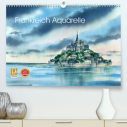 Kalender Frankreich Aquarelle (Premium, hochwertiger DIN A2 Wandkalender 2022, Kunstdruck in Hochglanz) von Jitka Krause