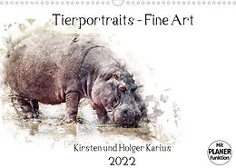 Kalender Tierportraits - Fine Art (Wandkalender 2022 DIN A3 quer) von Kirsten und Holger Karius