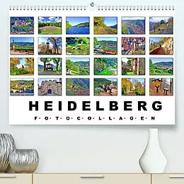 Kalender Heidelberg Fotocollagen (Premium, hochwertiger DIN A2 Wandkalender 2022, Kunstdruck in Hochglanz) von Claus Liepke