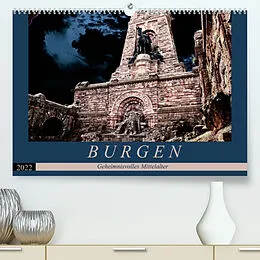 Kalender Burgen - Geheimnisvolles Mittelalter (Premium, hochwertiger DIN A2 Wandkalender 2022, Kunstdruck in Hochglanz) von Flori0