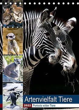 Kalender Artenvielfalt Tiere (Tischkalender 2022 DIN A5 hoch) von Karin Sigwarth
