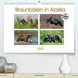Kalender Braunbären in Alaska (Premium, hochwertiger DIN A2 Wandkalender 2022, Kunstdruck in Hochglanz) von Dieter-M. Wilczek