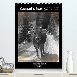 Kalender Bauernhoftiere ganz nah - Nostalgie Edition (Premium, hochwertiger DIN A2 Wandkalender 2022, Kunstdruck in Hochglanz) von Kattobello