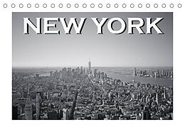 Kalender New York in schwarz weiss (Tischkalender 2022 DIN A5 quer) von Robert Styppa