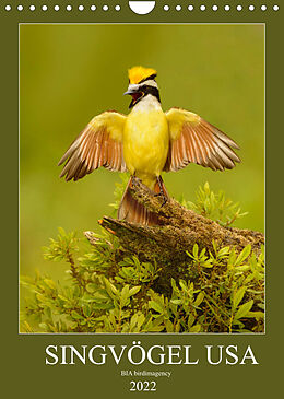 Kalender Singvögel USA (Wandkalender 2022 DIN A4 hoch) von BIA birdimagency