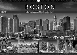 Kalender BOSTON Monochrome Stadtansichten (Wandkalender 2022 DIN A3 quer) von Melanie Viola