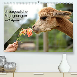 Kalender Unvergessliche Begegnungen mit Alpakas (Premium, hochwertiger DIN A2 Wandkalender 2022, Kunstdruck in Hochglanz) von Heidi Rentschler