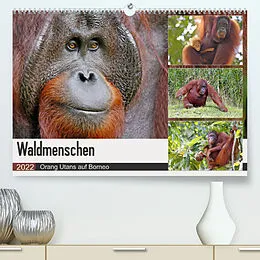 Kalender Waldmenschen - Orang Utans auf Borneo (Premium, hochwertiger DIN A2 Wandkalender 2022, Kunstdruck in Hochglanz) von Michael Herzog