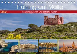 Kalender Frühling auf Malta - Kreuzritter, Kirchen und schroffe Küsten (Tischkalender 2022 DIN A5 quer) von Enrico Caccia