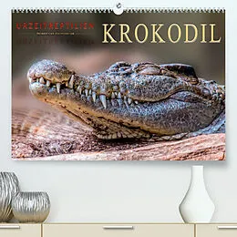 Kalender Urzeitreptilien - Krokodil (Premium, hochwertiger DIN A2 Wandkalender 2022, Kunstdruck in Hochglanz) von Peter Roder