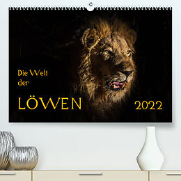 Kalender Die Welt der Löwen (Premium, hochwertiger DIN A2 Wandkalender 2022, Kunstdruck in Hochglanz) von Barbara Bethke