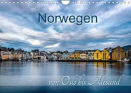 Kalender Norwegen von Oslo bis Ålesund (Wandkalender 2022 DIN A4 quer) von Stefan Mosert