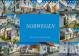 Kalender Norwegen - Die Altstadt von Stavanger (Wandkalender 2022 DIN A4 quer) von Dirk Meutzner