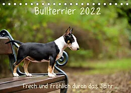 Kalender Bullterrier 2022 Frech und fröhlich durch das Jahr (Tischkalender 2022 DIN A5 quer) von Yvonne Janetzek