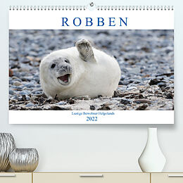 Kalender Robben - Lustige Bewohner Helgolands (Premium, hochwertiger DIN A2 Wandkalender 2022, Kunstdruck in Hochglanz) von Egid Orth