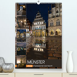 Kalender Münster - Impressionen bei Nacht (Premium, hochwertiger DIN A2 Wandkalender 2022, Kunstdruck in Hochglanz) von Gregor Herzog