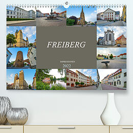 Kalender Freiberg Impressionen (Premium, hochwertiger DIN A2 Wandkalender 2022, Kunstdruck in Hochglanz) von Dirk Meutzner