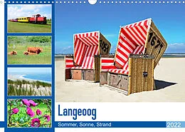 Kalender Langeoog - Sommer, Sonne, Strand (Wandkalender 2022 DIN A3 quer) von Nina Schwarze