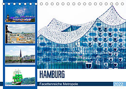 Kalender Hamburg - facettenreiche Metropole (Tischkalender 2022 DIN A5 quer) von Nina Schwarze