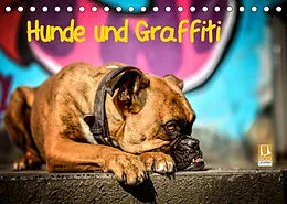 Kalender Hunde und Graffiti (Tischkalender 2022 DIN A5 quer) von Yvonne Janetzek