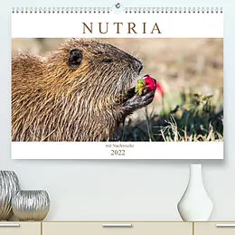 Kalender NUTRIA mit Nachwuchs (Premium, hochwertiger DIN A2 Wandkalender 2022, Kunstdruck in Hochglanz) von SchnelleWelten