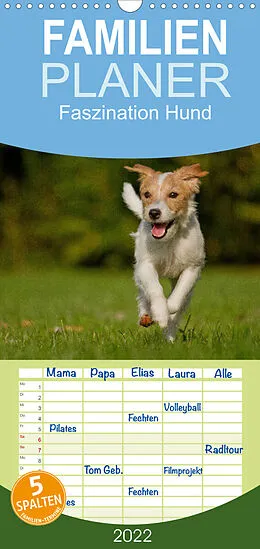 Kalender Faszination Hund - Familienplaner hoch (Wandkalender 2022 , 21 cm x 45 cm, hoch) von Melanie Bischof, Tierfotografie Bischof