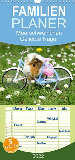 Kalender Familienplaner Meerschweinchen. Geliebte Nager (Wandkalender 2022 , 21 cm x 45 cm, hoch) von Elisabeth Stanzer