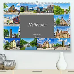 Kalender Heilbronn Impressionen (Premium, hochwertiger DIN A2 Wandkalender 2022, Kunstdruck in Hochglanz) von Dirk Meutzner