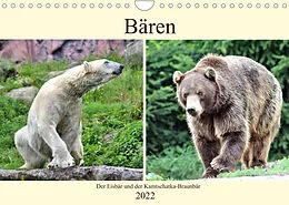Kalender Bären - Der Eisbär und der Kamtschatka-Braunbär (Wandkalender 2022 DIN A4 quer) von Arno Klatt