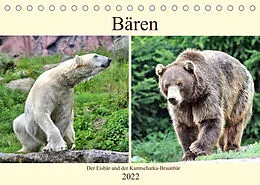 Kalender Bären - Der Eisbär und der Kamtschatka-Braunbär (Tischkalender 2022 DIN A5 quer) von Arno Klatt