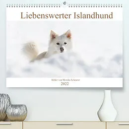 Kalender Liebenswerter Islandhund (Premium, hochwertiger DIN A2 Wandkalender 2022, Kunstdruck in Hochglanz) von Monika Scheurer